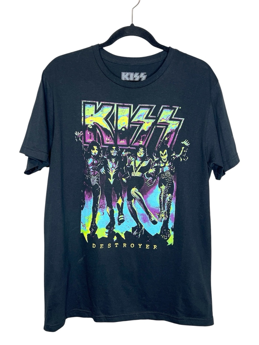 KISS Destroyer 100% Cotton Colorful Band Tee size Medium